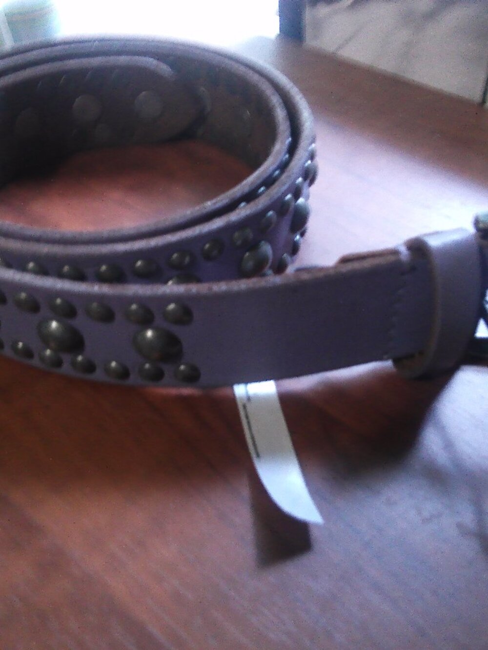 Free people Lavender Studded Belt Size large